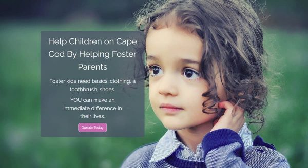 picture of a child used on the cape cod foster closet home page